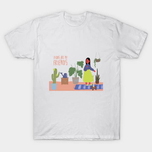 Plants are My Friends T-Shirt by ziluwu
